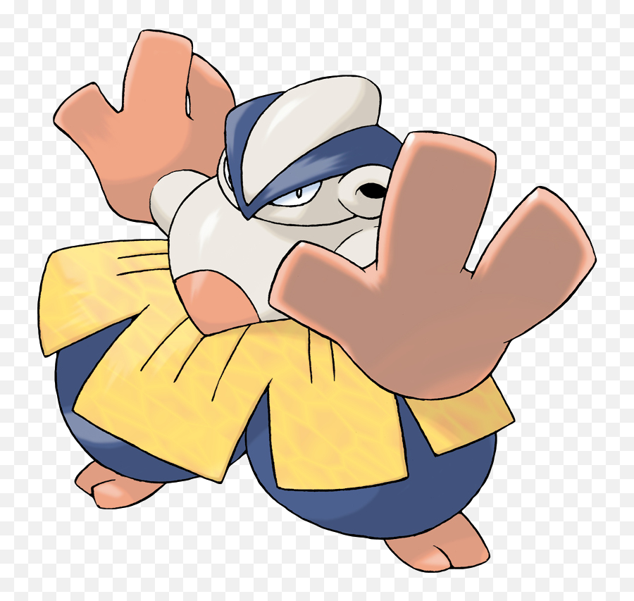 Hariyama - Makuhita Evolution Emoji,Pokemon Platinum Weird Tiny Emoticon Next To Pokemon