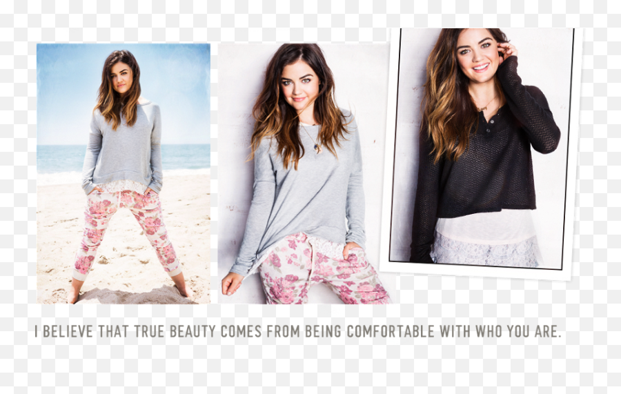 Lucy Hale Designs Hollister Collection Wants To U0027live In - For Women Emoji,Emoji Sweat Pants