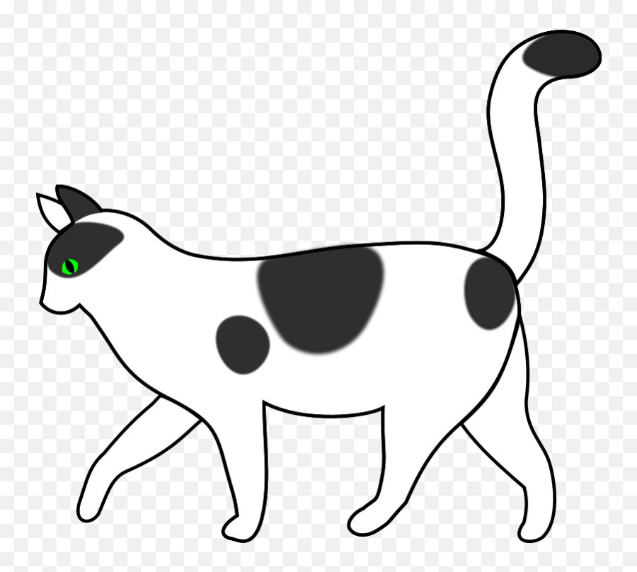 Walking Feet Clip Art - Clipartsco White And Black Cat Clip Art Emoji,Emoji Moie