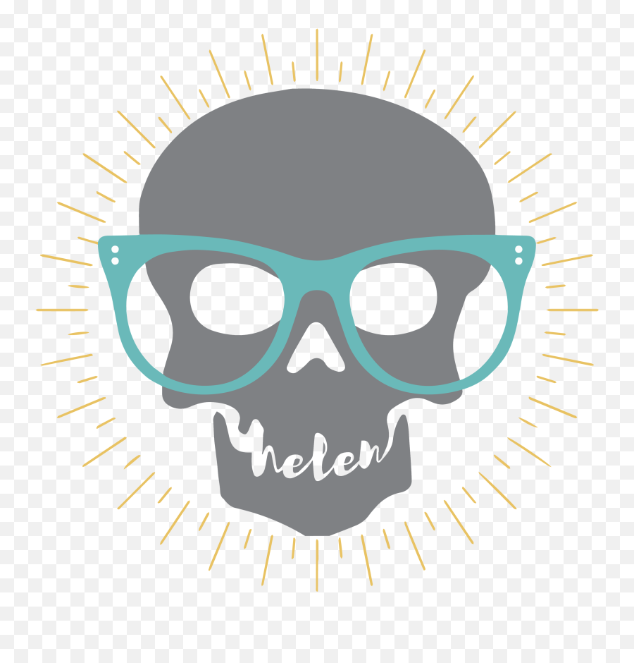 Love U0026 Badassery Motorcycle Club - Helen Tremethick Cartoon Clipart Skull Emoji,Watch Dogs Emotion Goggles