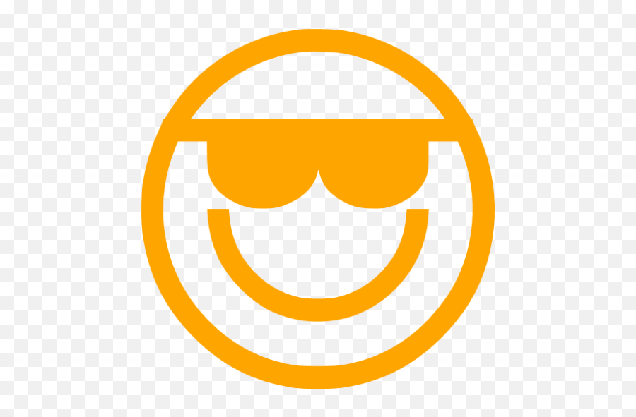 Orange Emoticon 2 Icon - Happy Emoji,Emoticon 2