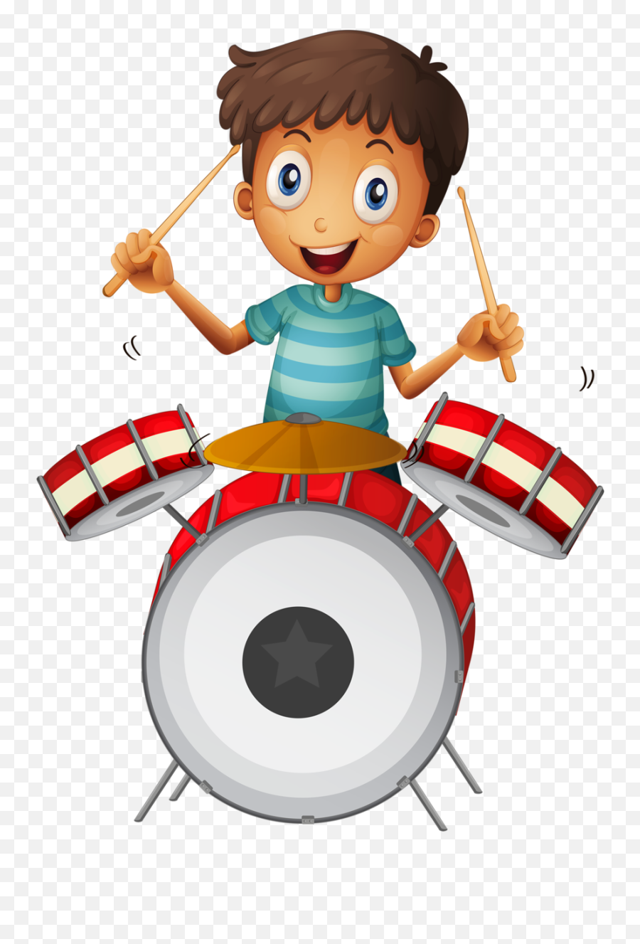 Boy Drumming Clipart Transparent - Kids Drum Clip Art Emoji,Drummer Emoji