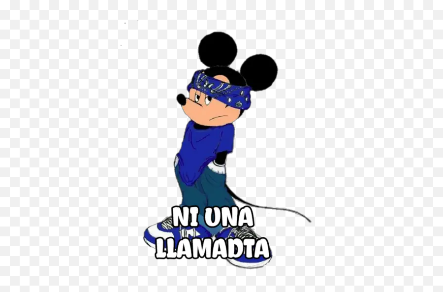 Micky Expresiones Stickers For Whatsapp - Gangsta Mickey Mouse Emoji,Boobie Emoji