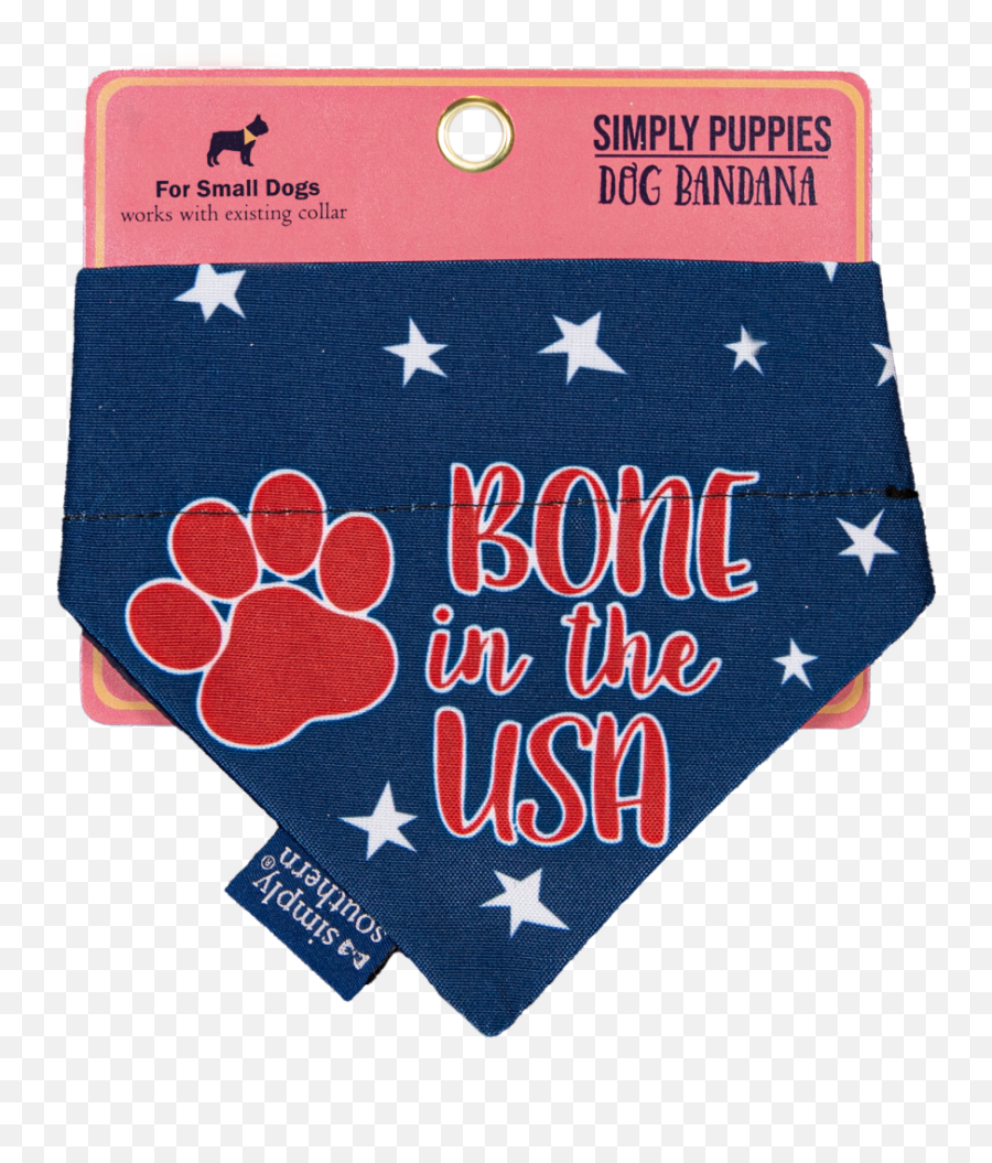 Simply Southern Dog Bandana Bone In The - Southern Dog Bandana Bone In The Usa Emoji,Emoji Bandana