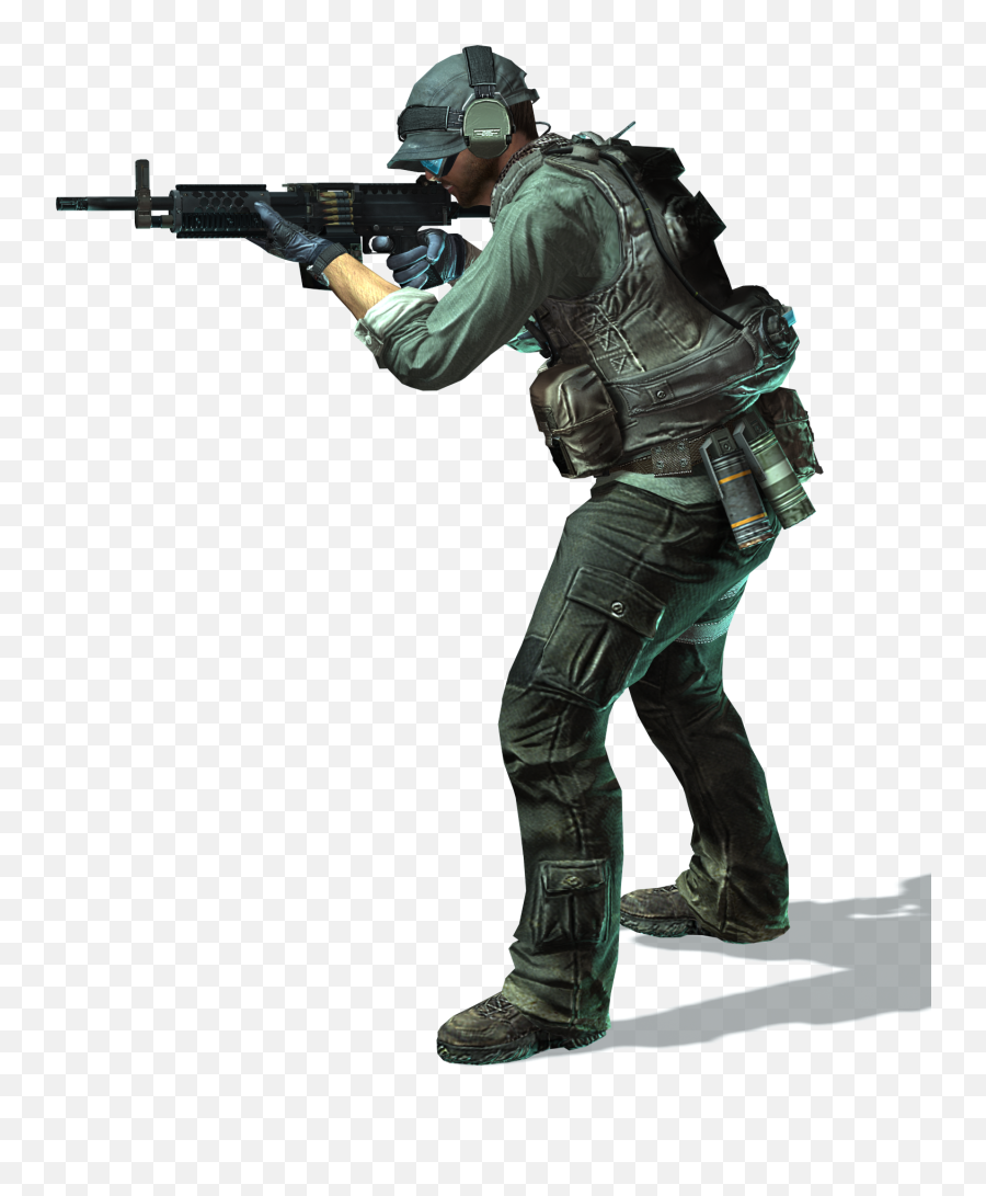Download Specialist Shoot - Soldier Transparent Background Emoji,Ghost Ghost Gun Emoji
