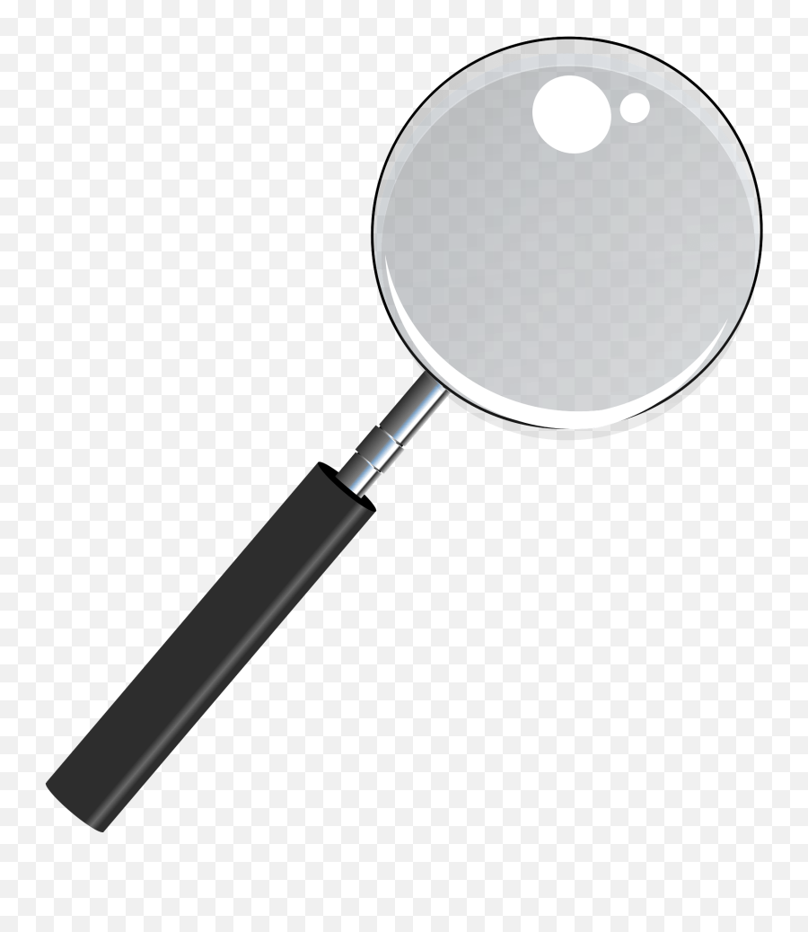 Magnifying Glass With Transparent Glass Clipart Free Emoji,Magnifier Emoji