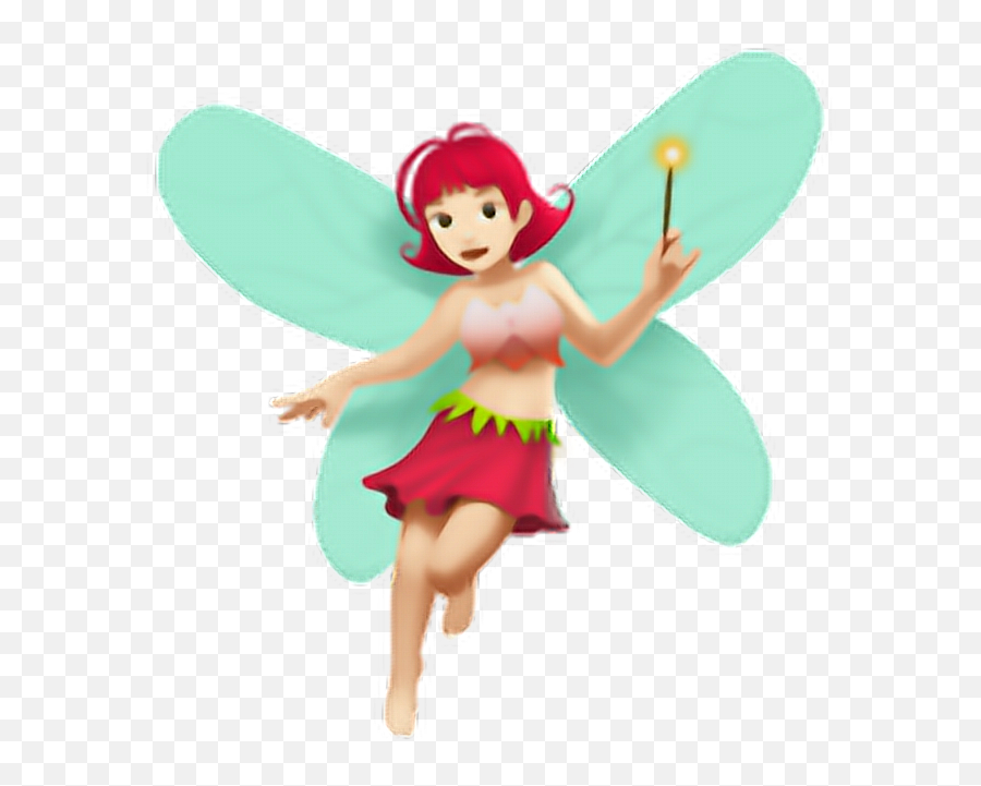 Fairy Girl Magical Emoji Sticker - Fairy Emoji Light Skin,Magical Emoji