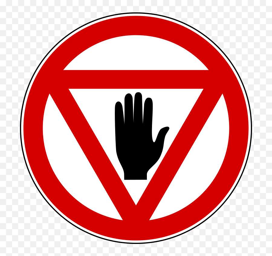Stop Sign Download Clipart Png - Big Stop Sign With Hand Emoji,Stop Sign Emoticon