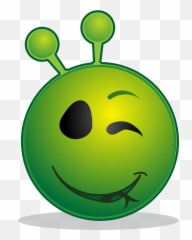 Crazy Alien Png Pic Png Mart - Alien Smiley Emoji,Going Crazy Emoticon