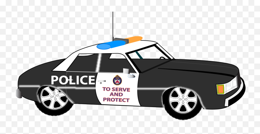 Police Car Clip Art Free Vector In Open - Police Mobile Car Vector Emoji,Police Car Emoji