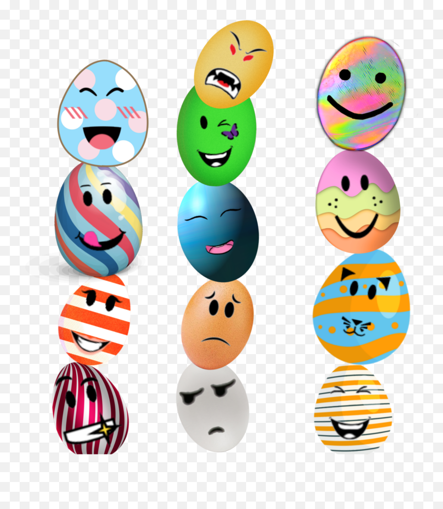 Roblox Eggs Collors Face Picsart Sticker By Ju - Happy Emoji,Eggs Emoji