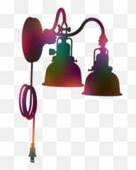 Transparent Double Swing Arm Light Lamp - Ghanta Emoji,Swinging Arms Emoji