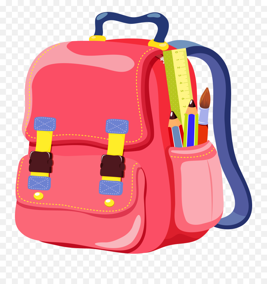 Clipart Homework Backpack Clipart Homework Backpack - Bag Clipart Png Emoji,Emoji Book Bags