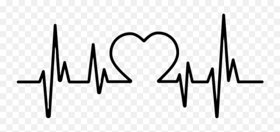 Heartbeat Line Png - Heartbeat Figure Love Heart Black Heart Beat Png Emoji,Heart Emoji Meme Generator