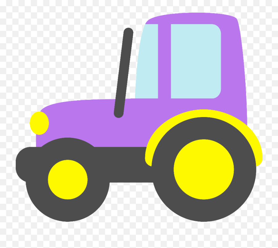 Purple Clipart Tractor Purple Tractor Transparent Free For - Purple Tractor Clipart Emoji,John Deere Emoji