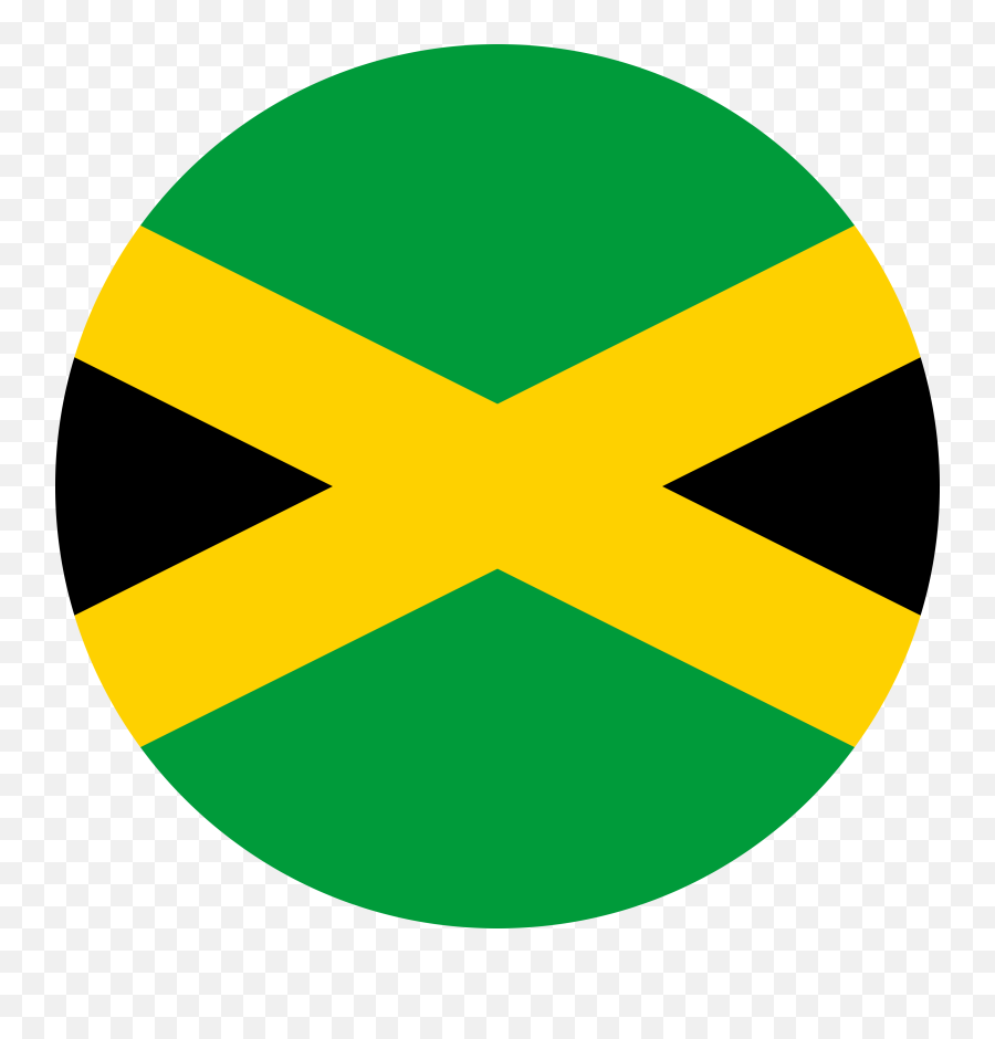 Flag Of Jamaica Flag Download - Jamaica Round Flag Png Emoji,Dprk Flag Emoji
