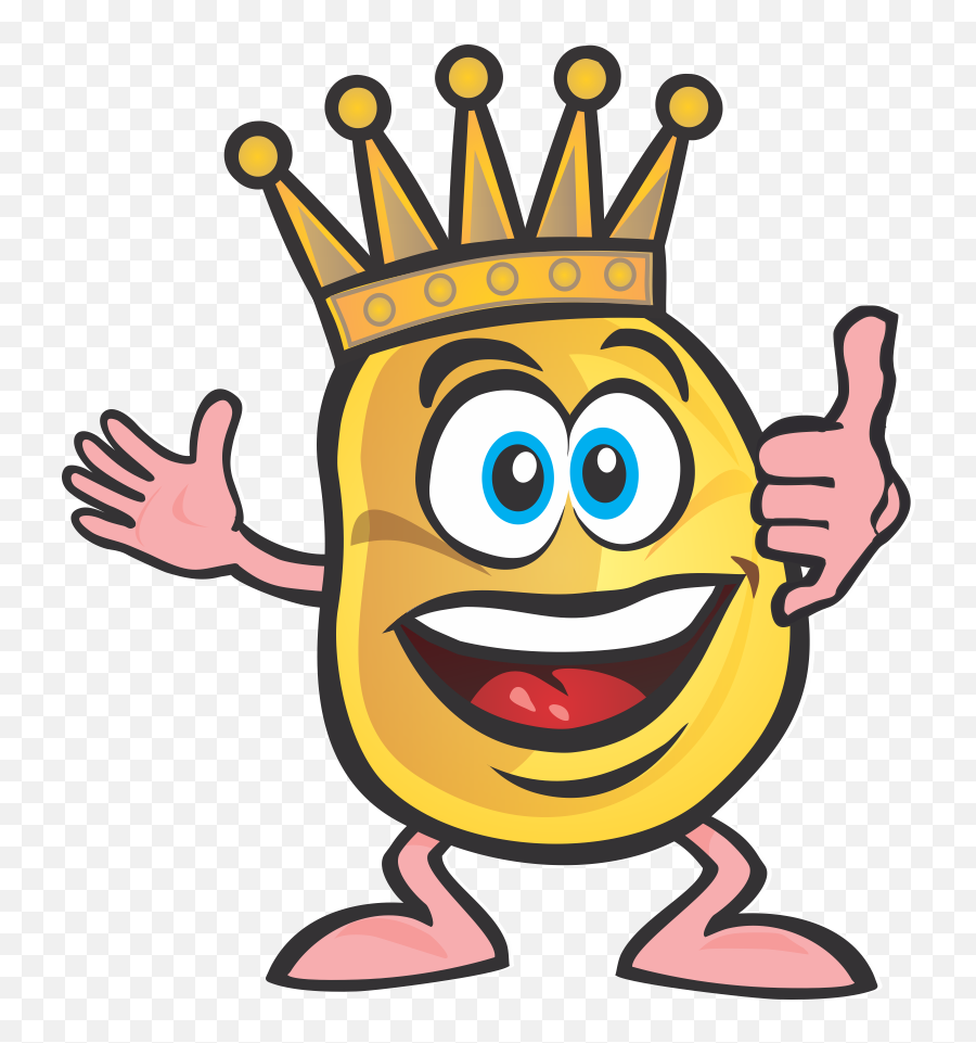 Rei Da Batata Recheada - Happy Emoji,Emoticons Vetorizados