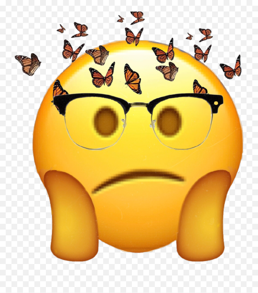 Emoji Butterflys Butterfly Moth Cute - Happy,Moth Emoji