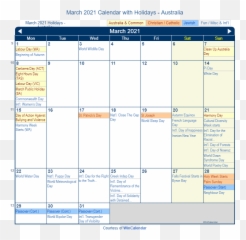 Holiday Calendar With - Vertical Emoji,Aus Flag Emoji
