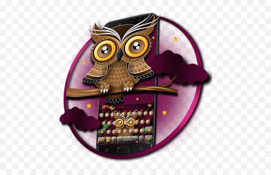 Night Owl Keyboard Theme U2013 Google Play - Fondos De Buhos Para Lap Emoji,Owl Emojis For Android