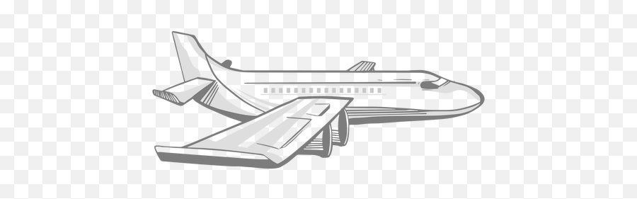 Transportation Clipart Airplane Symbol Transportation - Avion De Perfil Png Emoji,Airplane Landing Emoji