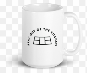 Stay Out Of The Kitchen Coffee Mug - Serveware Emoji,Emoji Mugs