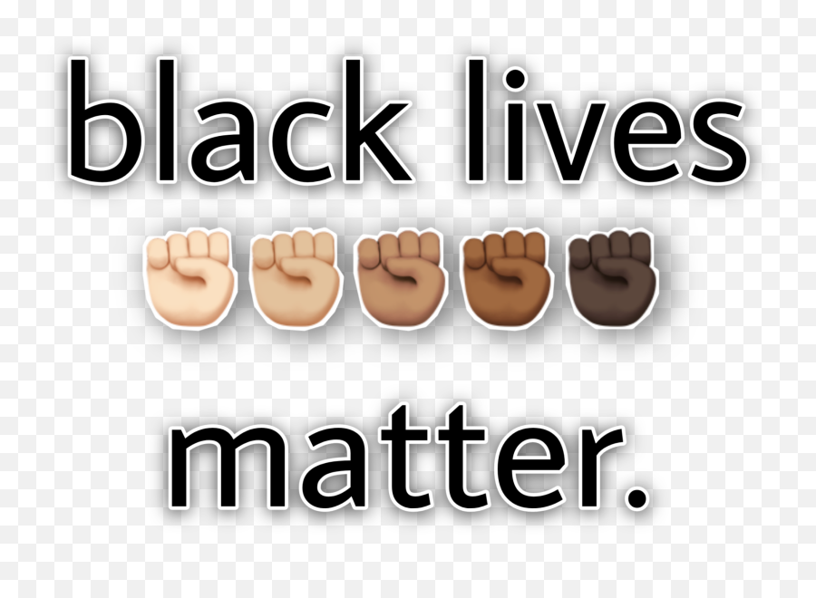 Black Lives Sticker - Vertical Emoji,Black Lives Matter Fist Emoji