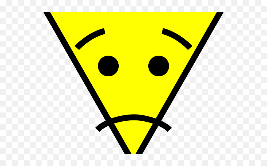 Triangle Clipart Face Clipart - Triangle Face Cartoon Png Triangle Face Cartoon Emoji,Triangle Emoticon Facebook