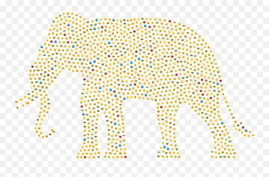 Elephant Emoji Emoticons - Dalmatian Print Macbook Case,Elephant Emoji