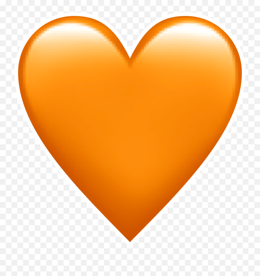 Twitter Emoji Heart Png Photo Png Arts - Orange Heart Emoji Transparent,Twitter Emoji