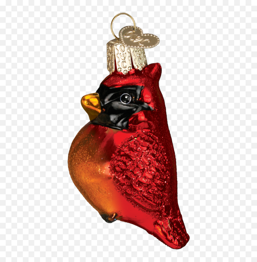 Old World Christmas Mini Cardinal Bird Glass Christmas - Northern Cardinal Emoji,Cardinal Emoji