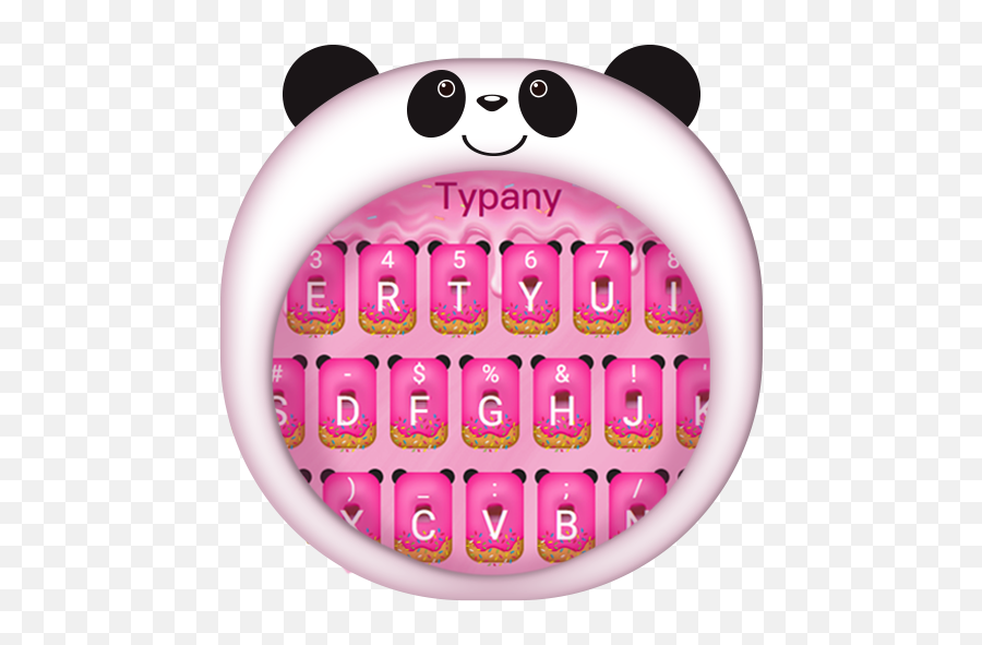 Cute Panda Donut Keyboard Theme Apk Latest Version 45 - Girly Emoji,Emoji With Swype