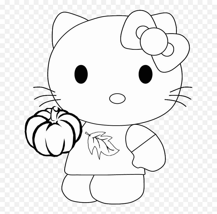 Hello Kitty Coloring Pages Cartoons Hello Kitty 9 Printable - Dot Emoji,Pusheen Scooter Emoji