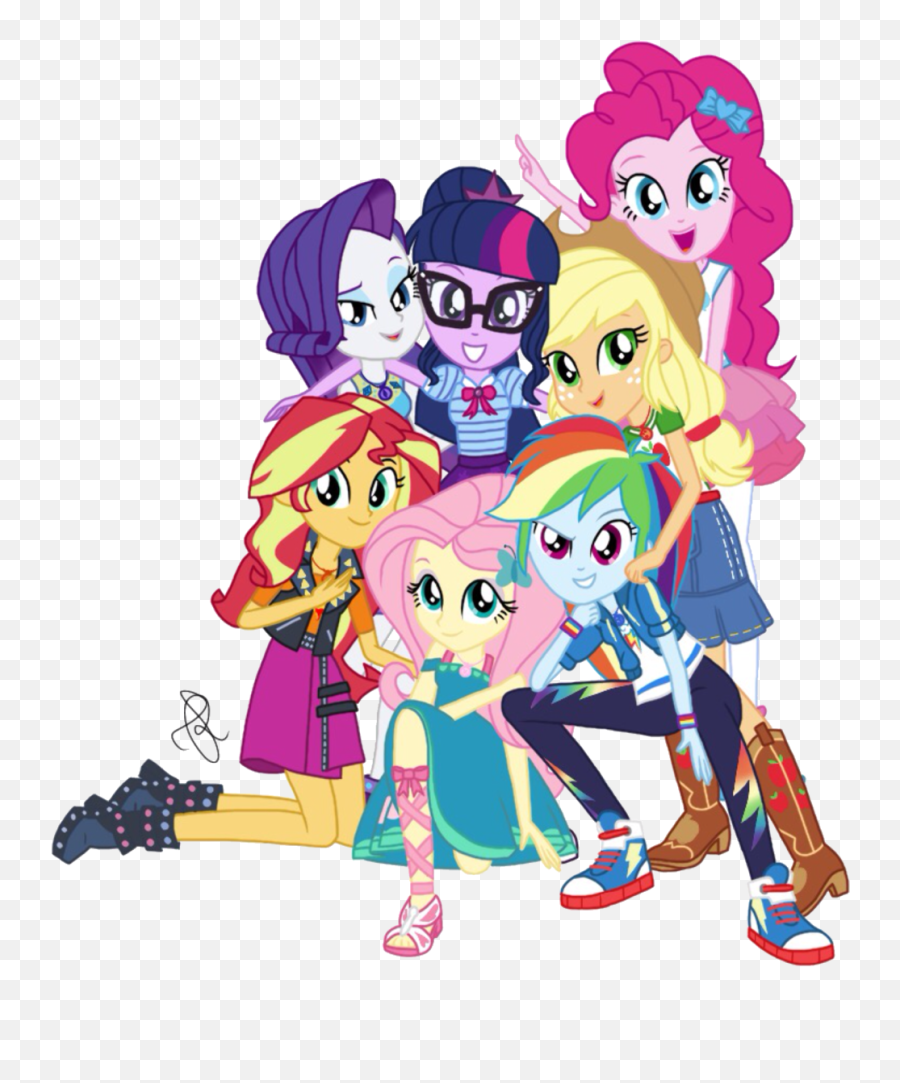 Mlp Eg Mane 7 New Look By Ilaria122 Dbomwd1 - My Little Pony My Little Pony Equestria Girls Together Emoji,Emotion Twilight