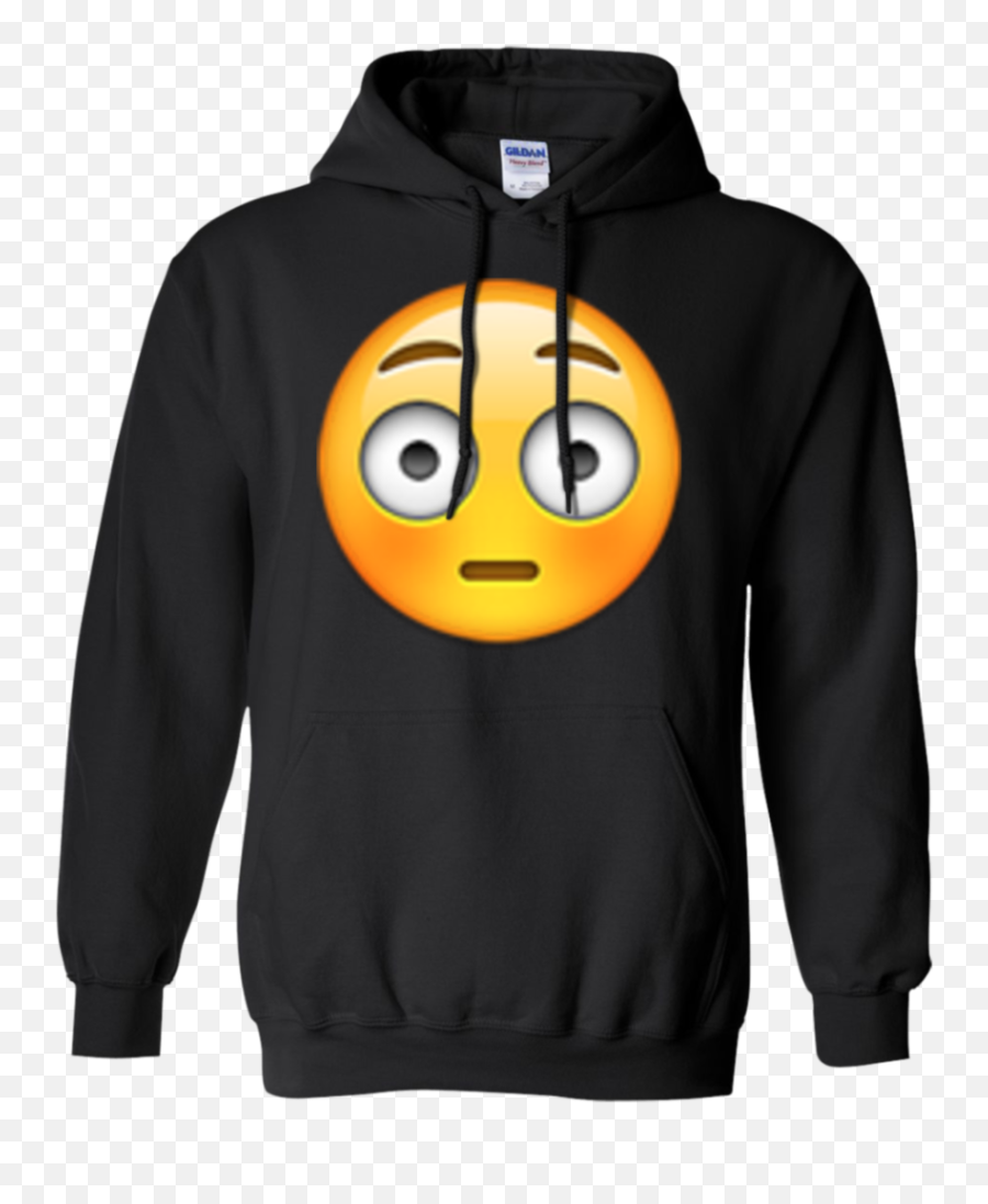 Emoji - Flushed Face T Shirt U0026 Hoodie Hoodies For Motorcycle Riding,Emoticon 83