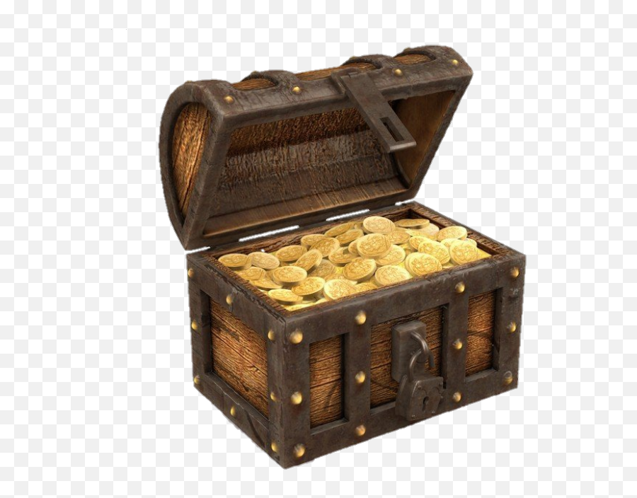 Treasure Sticker By Silver Bullet - Gold Treasure Box Png Emoji,Treasure Emoji