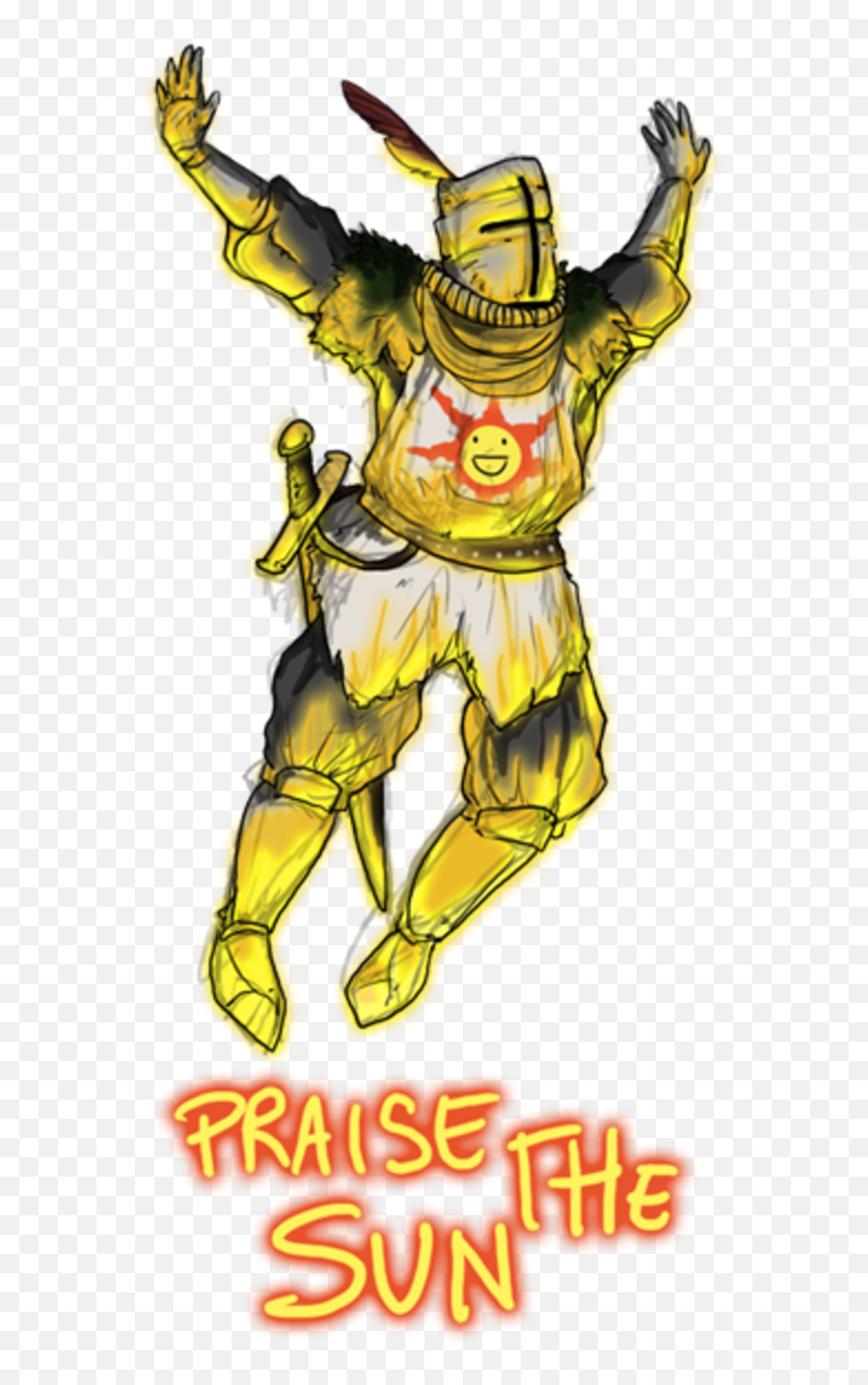 Praise Emoji - Dark Souls Sun Knight Meme Hd Png Download Praise The Sun Dark Souls,Emoji Meme