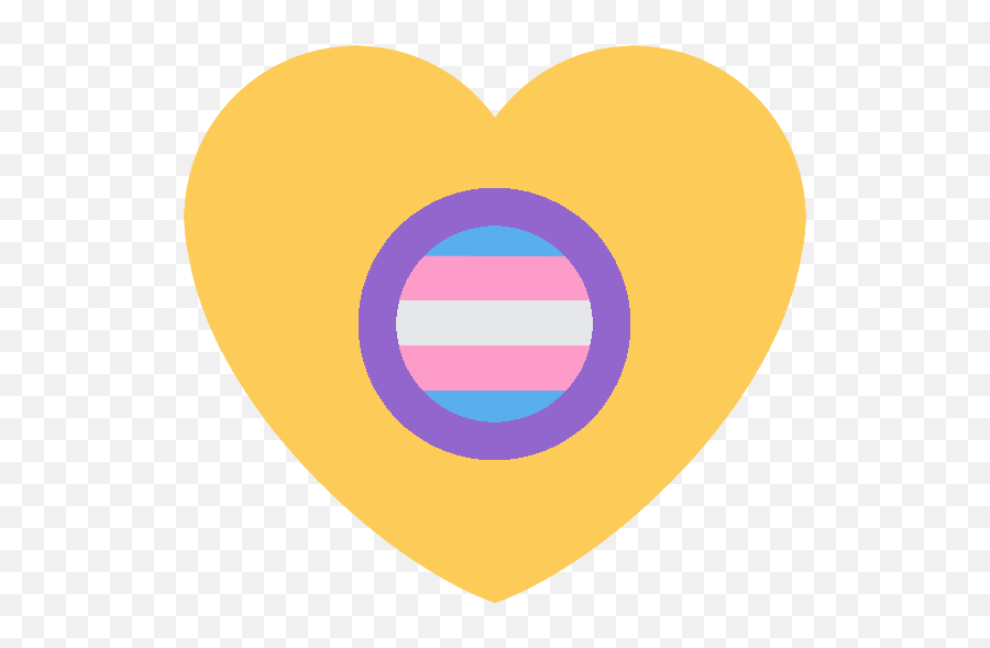 Transintersexheartrecolour - Discord Emoji Vertical,Slack Eleven Emoji