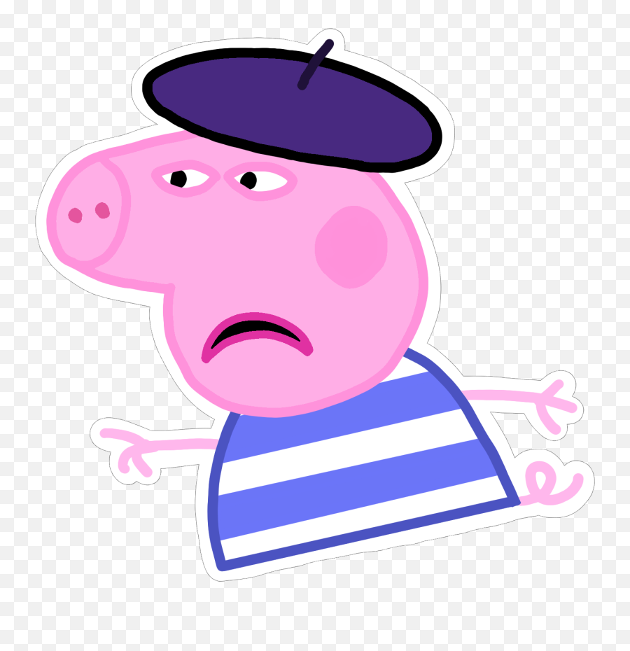 French Peppa Pig Peppa Pig Stickers Stickers Peppa Pig - Happy Emoji,Clapback Emoji