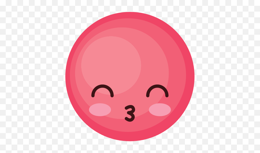 Face Emoticon Cute Circle Icon - Happy Emoji,Cute Face Emoticon