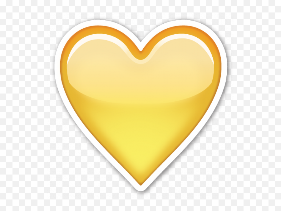 Download Yellow Heart - Yellow Heart Emoji Icon,Yellow Heart Emoji