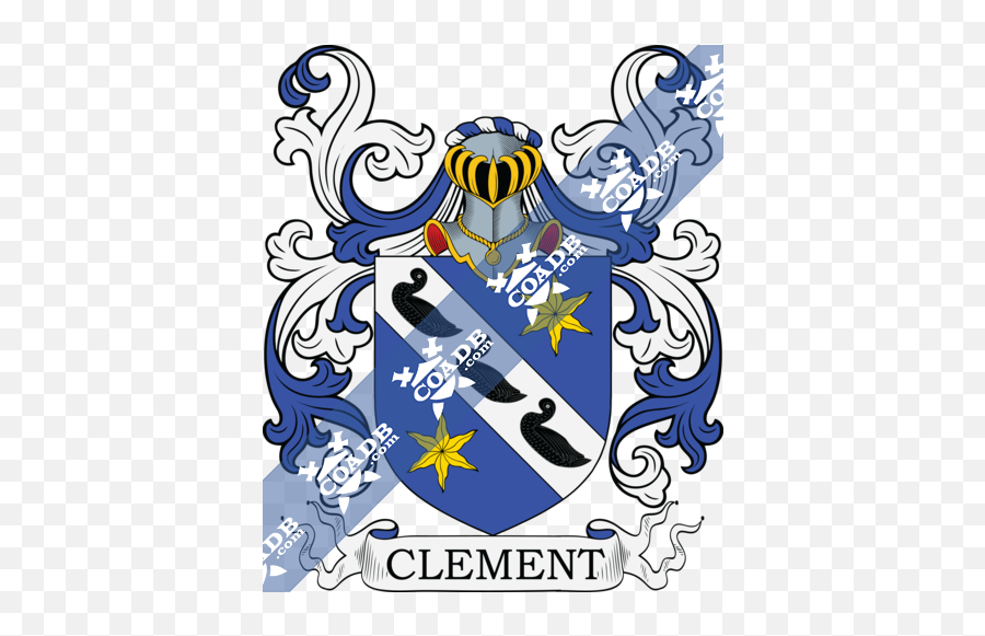 Clement Family Crest Coat Of Arms And Name History - Dawson Coat Of Arms Scottish Emoji,Smiley Face Emoticon Word Webster