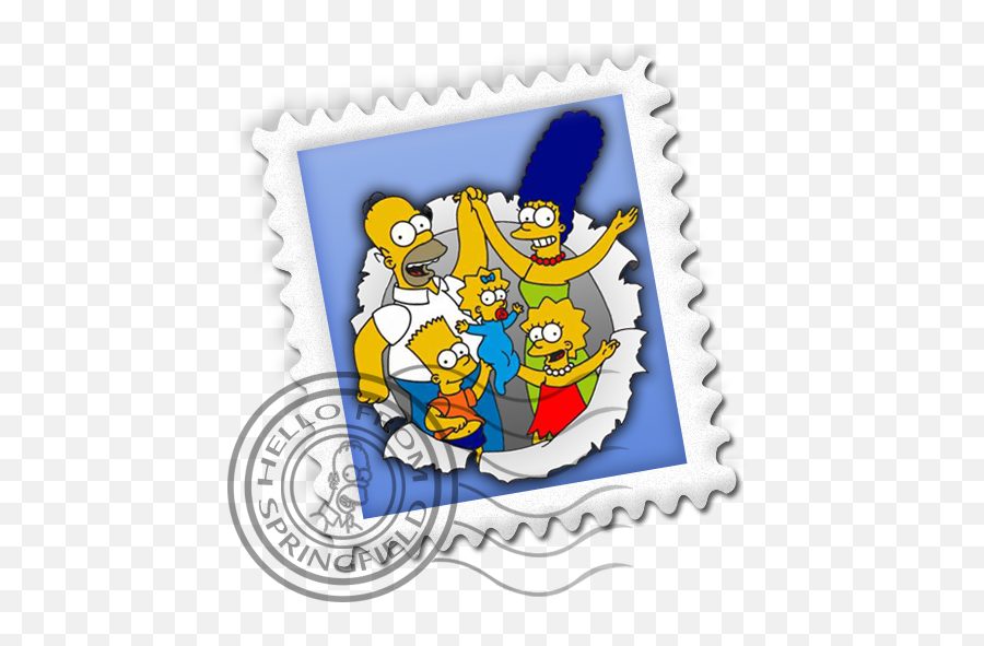 Mail Simpsons Icon - Simpson Mail Icon Emoji,Emoji Mail Stamps