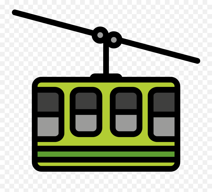 Mountain Cableway Emoji Clipart - New York Transit Museum,Aerial Tramway Emoji
