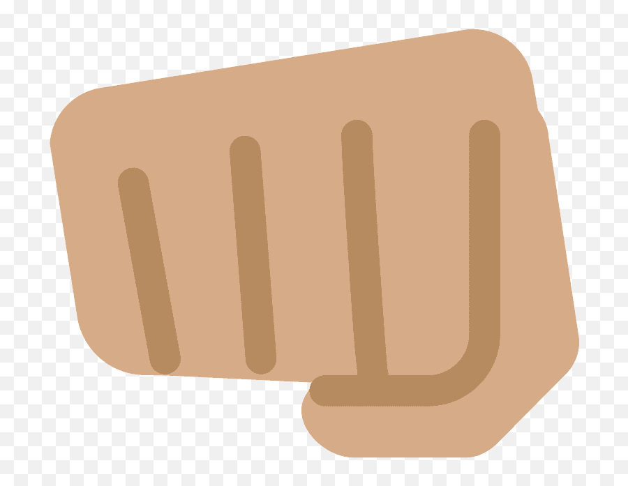 Oncoming Fist Emoji With Medium Skin - Emoji Soco,Black Fist Bump Emoji