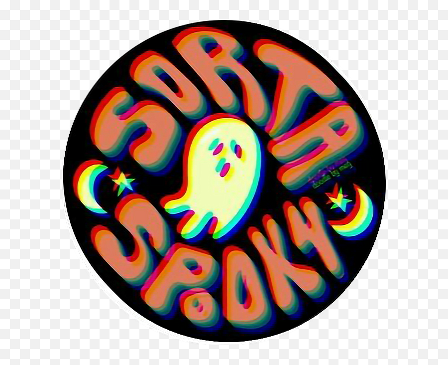 Autumn Ghost Moon Star Stars Sticker By Ava - Halloween Aesthetic Stickers Png Emoji,Ghost Emoji Costume
