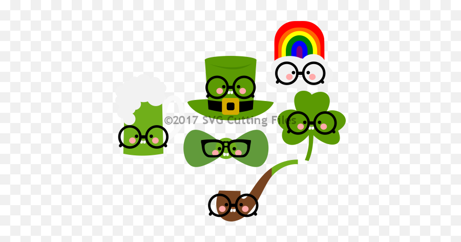 St Patricku0027s Day - Dot Emoji,Nerd Emoji Pillows
