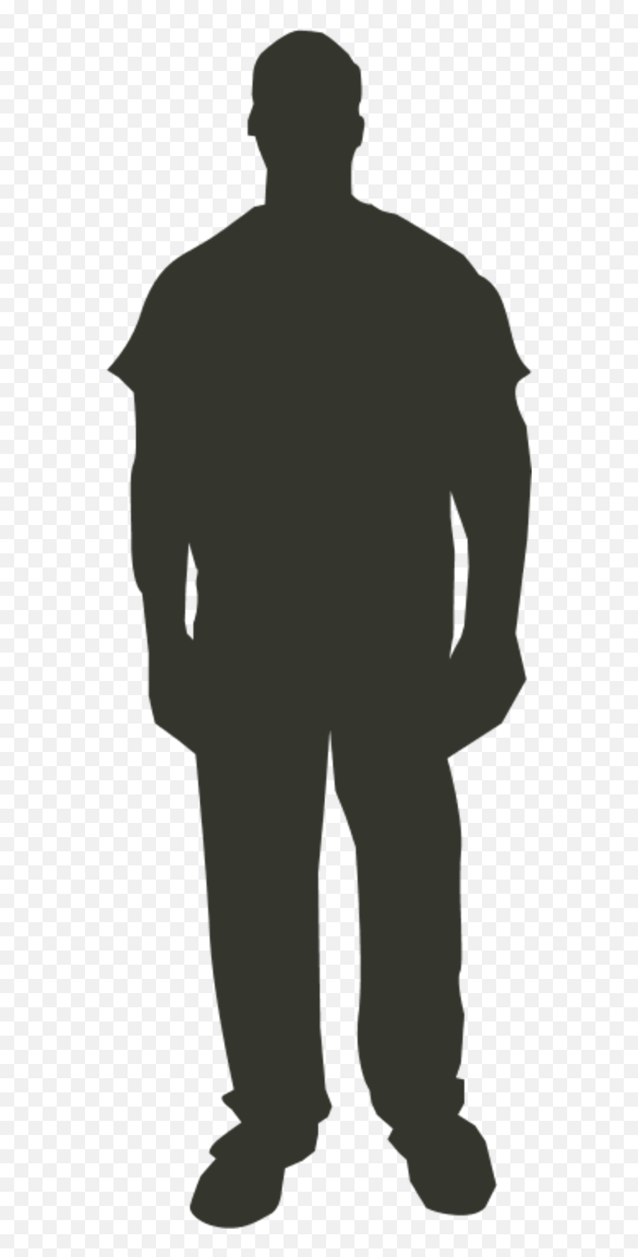 Person Outline Clip Art - Man Standing Silhouette Png Emoji,Guy Standing Emoji