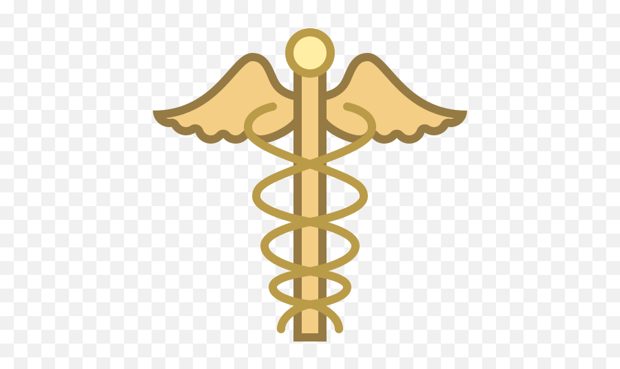 Caduceus Icon In Office Style Emoji,Medical Caduceus Emoji