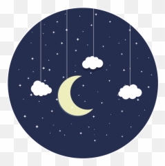 Starry Night Star Carpet - Mjesec I Zvijezde Crteži Emoji,Starry Sky Emoji